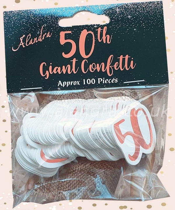 Big Size Rose Gold 50 Confetti